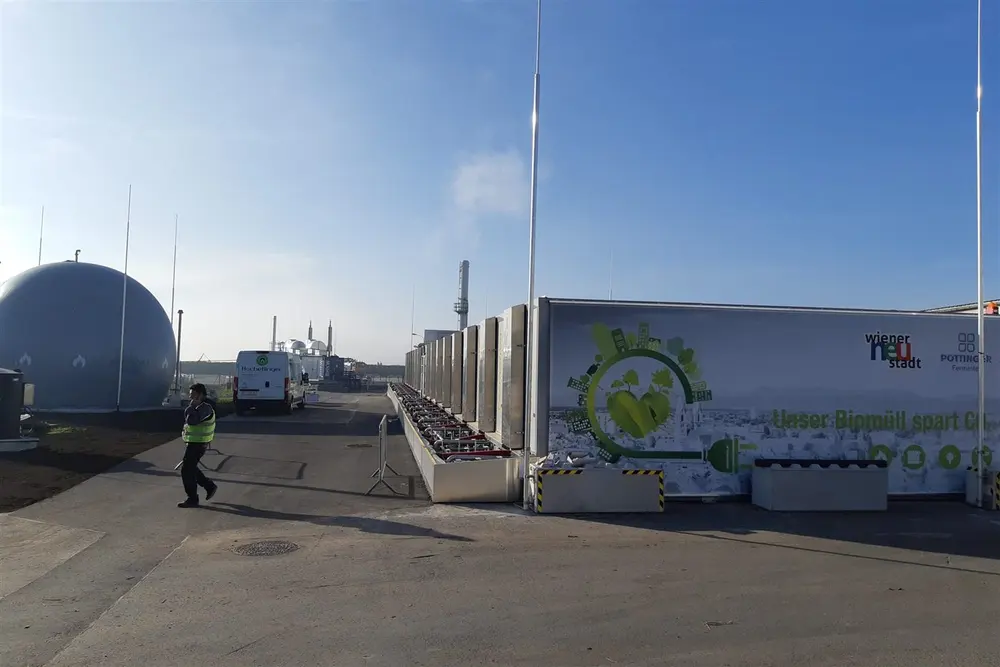 Biogasanlage von Pöttinger Fermenter in Wiener Neustadt